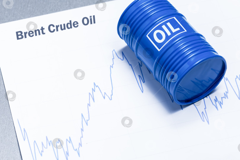 Скачать Стоимость сырой нефти марки Brent. фотосток Ozero