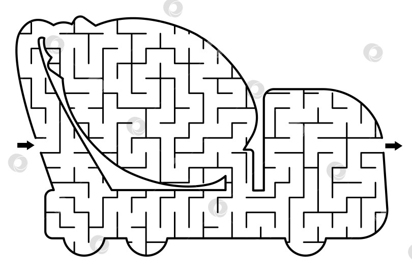 Скачать Геометрический лабиринт на строительной площадке для детей со специальным автомобилем. Игра-лабиринт в форме бетономешалки. Занятия для дошкольников по строительству. Игра-головоломка с промышленным транспортным средством фотосток Ozero
