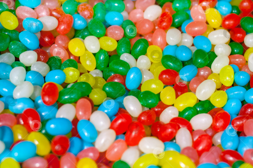Скачать Горка разноцветных конфет (фон, текстура) фотосток Ozero