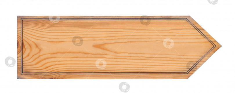 Скачать Пустая деревянная указка, выделенная на белом фоне фотосток Ozero