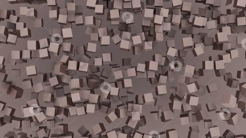 Скачать абстрактный фон из коричневых кубиков фотосток Ozero