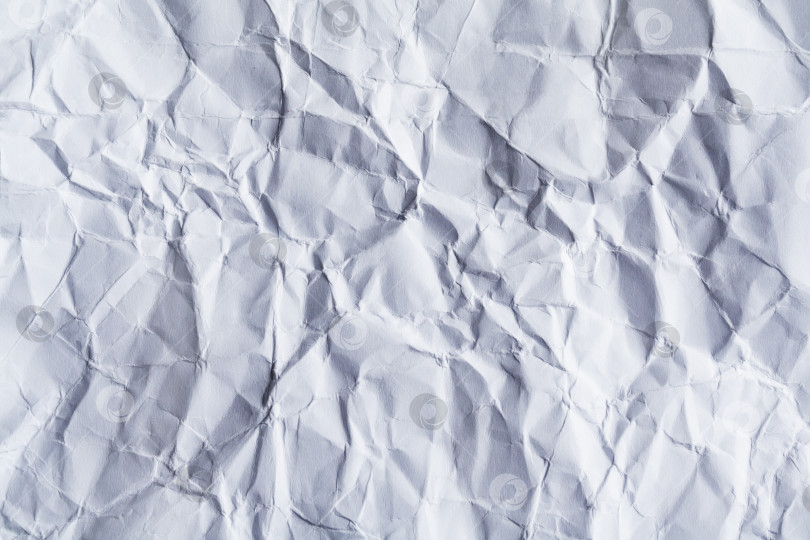 Скачать Лист белой чистой мятой бумаги в качестве фона, текстура фотосток Ozero