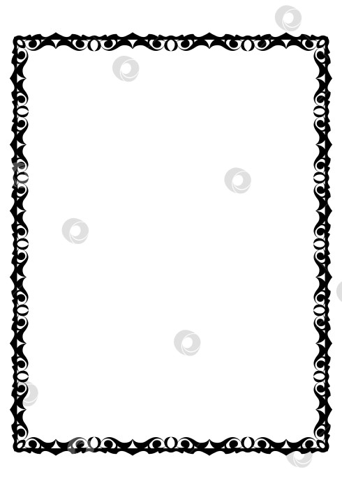 Скачать векторные рамки черного цвета на белом фоне фотосток Ozero