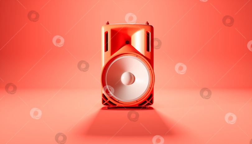 Скачать красная акустическая система на красном фоне фотосток Ozero