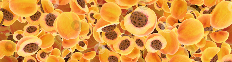 Скачать сочные желтые персики в качестве фона фотосток Ozero