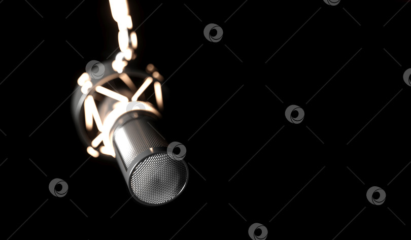 Скачать черный микрофон на черном фоне крупным планом фотосток Ozero