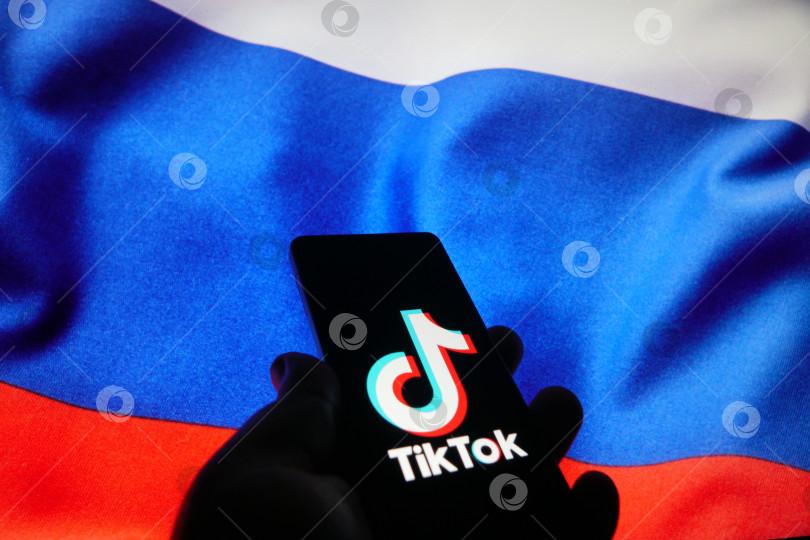 Скачать Ожидается, что Тик Ток появится в большом количестве на территории России, 5 мая 2024 года, Москва, Россия. фотосток Ozero