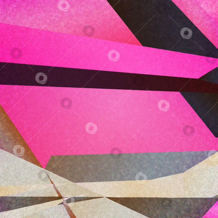 Скачать Ретро геометрический фон с разноцветными треугольниками на текстурированной бумаге фотосток Ozero