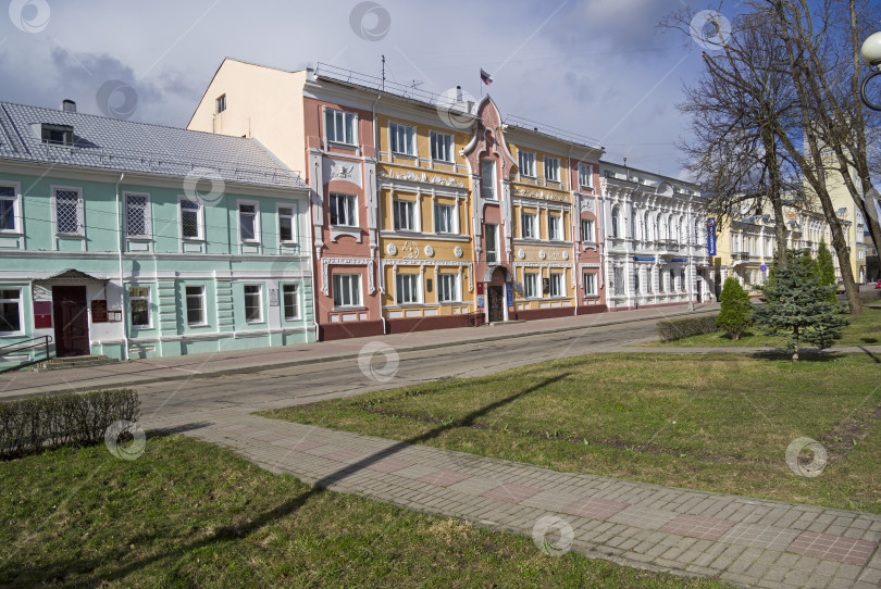 Скачать Старинные дома в центре Смоленска, Россия фотосток Ozero