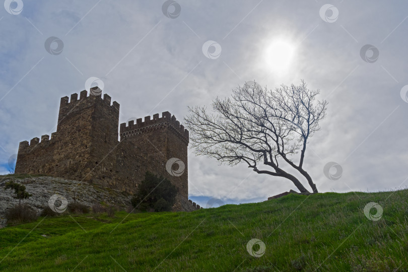 Скачать Цитадель в генуэзской крепости в Судаке, Крым. фотосток Ozero